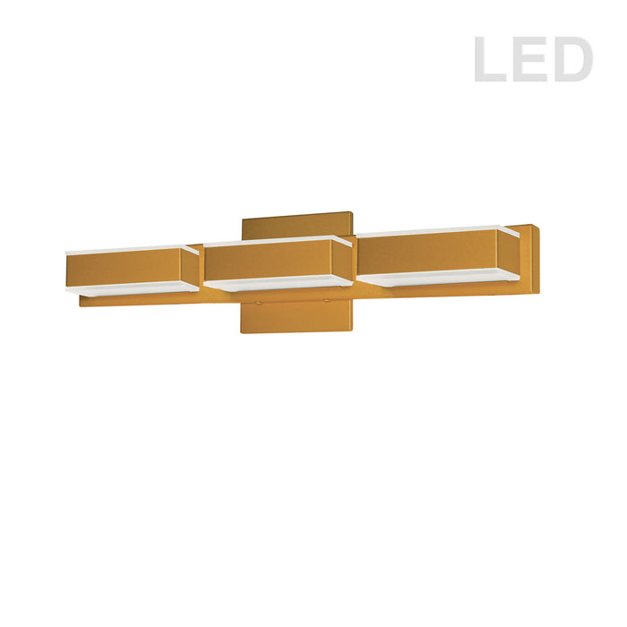 Dainolite Ltd - VLD-215-3W-GLD - LED Vanity Fixture - Gold
