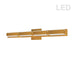 Dainolite Ltd - VLD-215-4W-GLD - LED Vanity Fixture - Gold