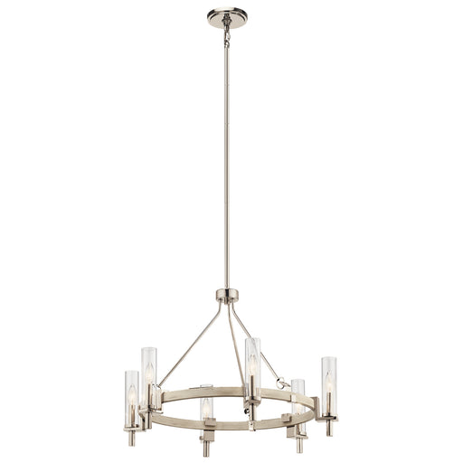 Kichler - 44284WWW - Six Light Chandelier - Telan - White Washed Wood