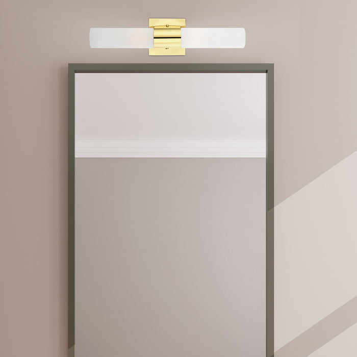 Two Light Bath Vanity from the Aero collection in Polished Brass finish