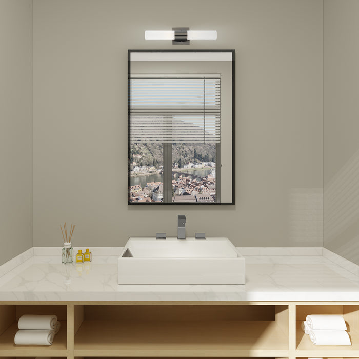 Two Light Bath Vanity from the Aero collection in Black Chrome finish