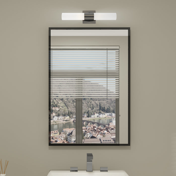 Two Light Bath Vanity from the Aero collection in Black Chrome finish