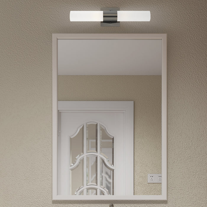 Two Light Bath Vanity from the Aero collection in Black Chrome finish