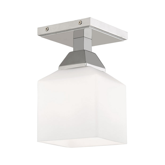 Livex Lighting - 10280-05 - One Light Ceiling Mount - Aragon - Polished Chrome