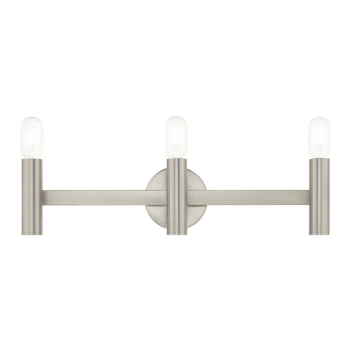 Livex Lighting - 10343-91 - Three Light Bath Vanity - Copenhagen - Brushed Nickel