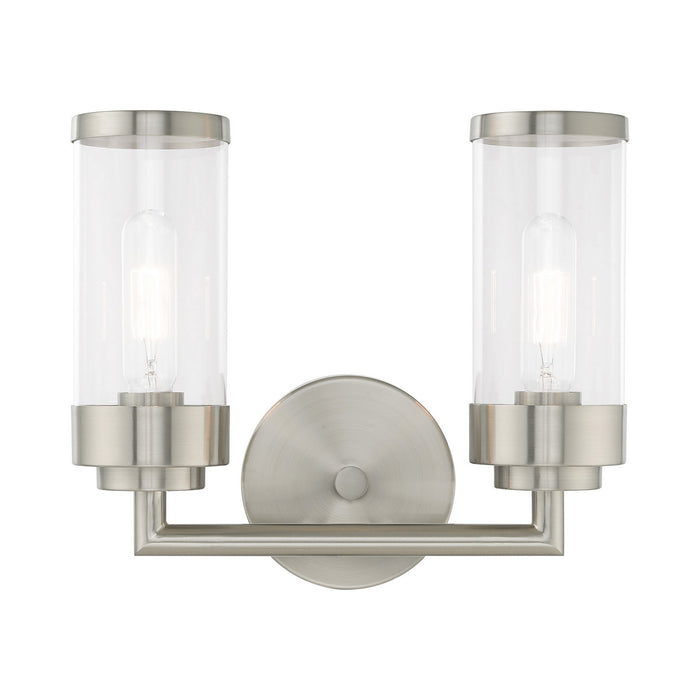 Livex Lighting - 10362-91 - Two Light Bath Vanity - Hillcrest - Brushed Nickel