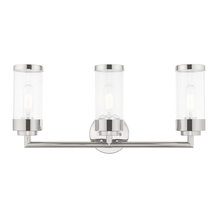 Livex Lighting - 10363-05 - Three Light Bath Vanity - Hillcrest - Polished Chrome