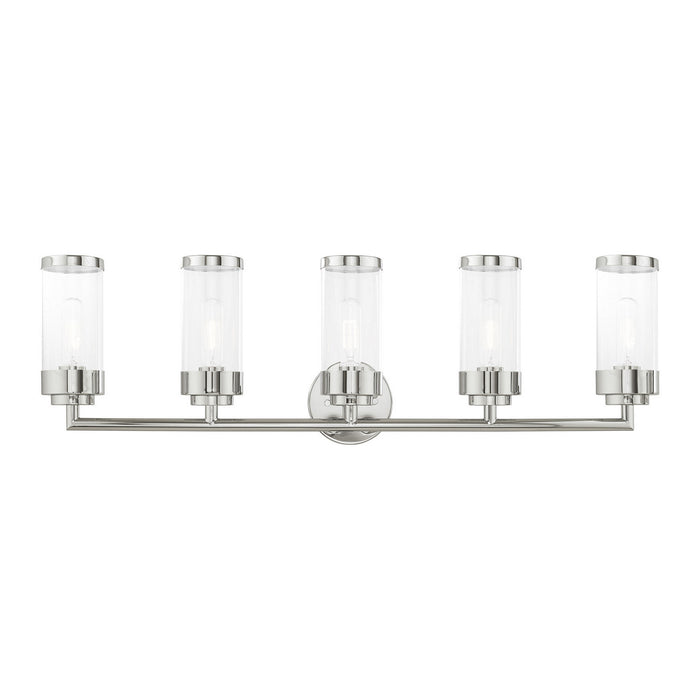 Livex Lighting - 10365-05 - Five Light Bath Vanity - Hillcrest - Polished Chrome
