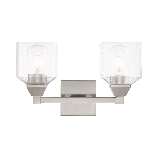 Livex Lighting - 10382-91 - Two Light Bath Vanity - Aragon - Brushed Nickel