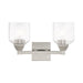 Livex Lighting - 10382-91 - Two Light Bath Vanity - Aragon - Brushed Nickel