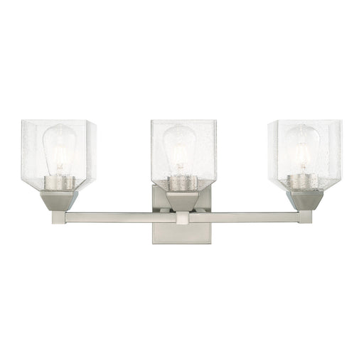 Livex Lighting - 10383-91 - Three Light Bath Vanity - Aragon - Brushed Nickel