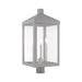 Livex Lighting - 20586-80 - Three Light Post-Top Lanterm - Nyack - Nordic Gray