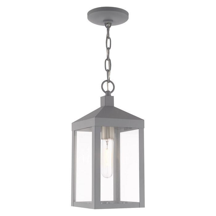 Livex Lighting - 20591-80 - One Light Outdoor Pendant - Nyack - Nordic Gray