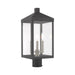Livex Lighting - 20592-76 - Three Light Post-Top Lanterm - Nyack - Scandinavian Gray