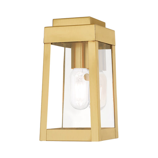Livex Lighting - 20851-12 - One Light Outdoor Wall Lantern - Oslo - Satin Brass