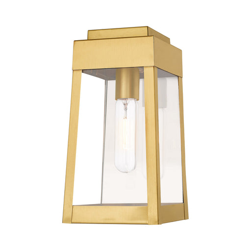 Livex Lighting - 20852-12 - One Light Outdoor Wall Lantern - Oslo - Satin Brass