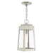 Livex Lighting - 20854-91 - One Light Outdoor Pendant - Oslo - Brushed Nickel