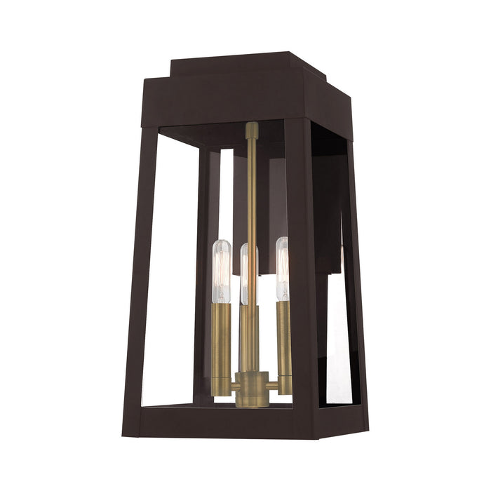 Livex Lighting - 20855-07 - Three Light Outdoor Wall Lantern - Oslo - Bronze