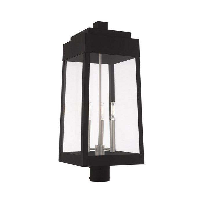 Livex Lighting - 20859-04 - Three Light Post-Top Lanterm - Oslo - Black