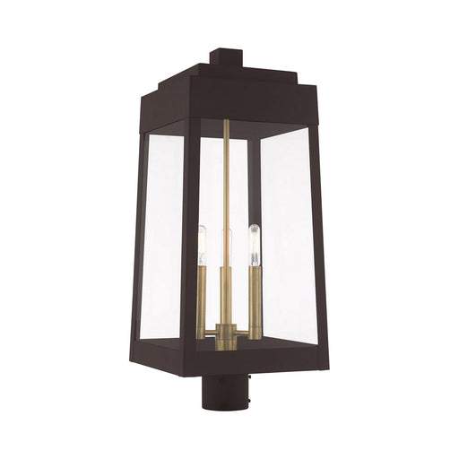 Livex Lighting - 20859-07 - Three Light Post-Top Lanterm - Oslo - Bronze