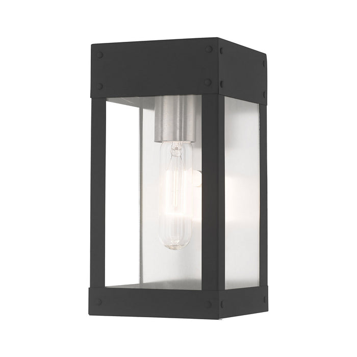 Livex Lighting - 20871-76 - One Light Outdoor Wall Lantern - Barrett - Scandinavian Gray