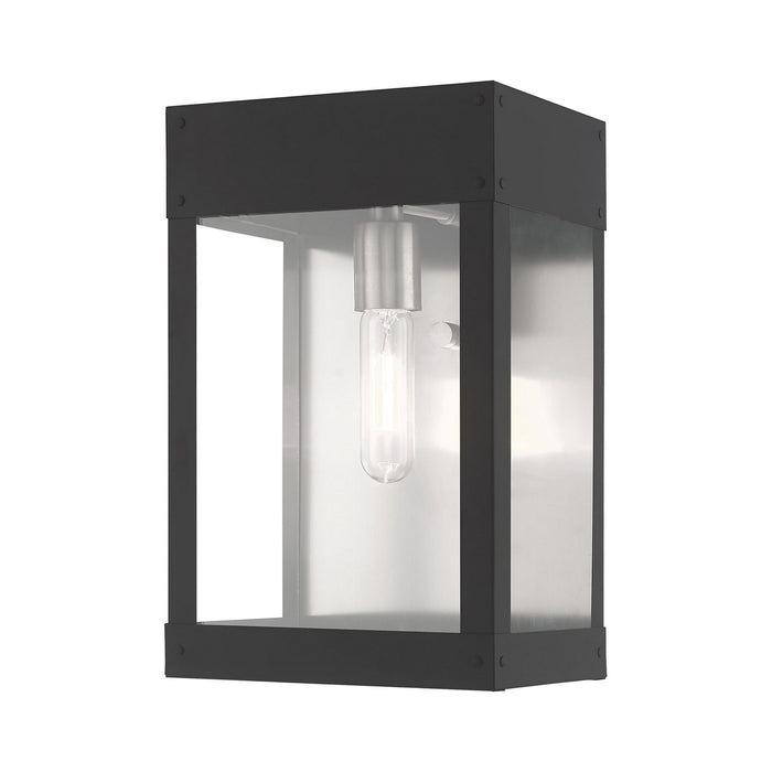 Livex Lighting - 20872-76 - One Light Outdoor Wall Lantern - Barrett - Scandinavian Gray
