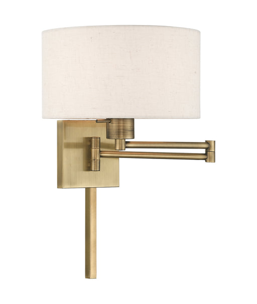 Livex Lighting - 40037-01 - One Light Swing Arm Wall Lamp - Swing Arm Wall Lamps - Antique Brass