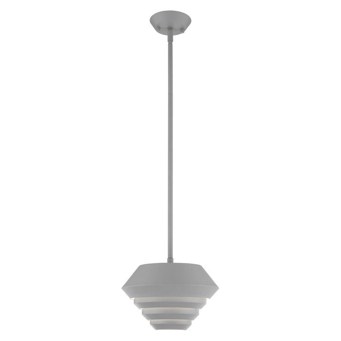 Livex Lighting - 40401-80 - One Light Mini Pendant - Amsterdam - Nordic Gray