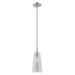 Livex Lighting - 40647-91 - One Light Mini Pendant - Art Glass Mini Pendants - Brushed Nickel