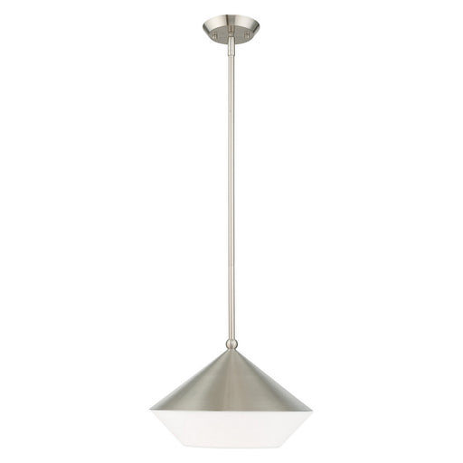 Livex Lighting - 40685-91 - One Light Mini Pendant - Stockholm - Brushed Nickel