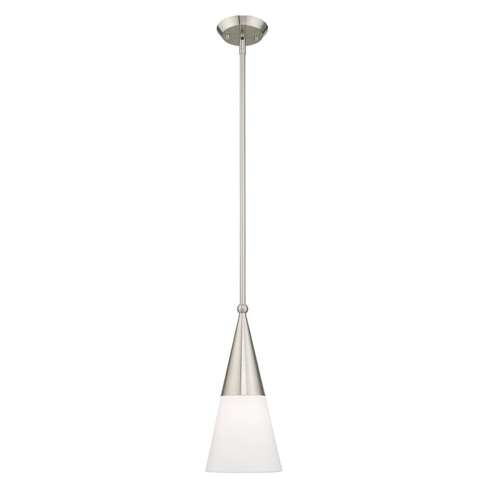 Livex Lighting - 40686-91 - One Light Mini Pendant - Stockholm - Brushed Nickel