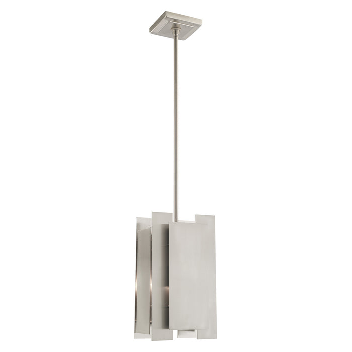 Livex Lighting - 40691-91 - One Light Mini Pendant - Varick - Brushed Nickel