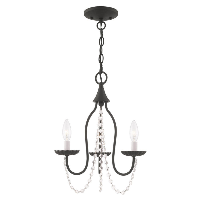 Livex Lighting - 40793-04 - Three Light Mini Chandelier - Alessia - Black
