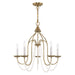 Livex Lighting - 40795-01 - Five Light Chandelier - Alessia - Antique Brass