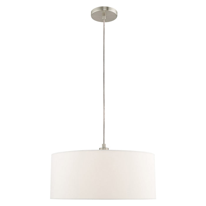 Livex Lighting - 41090-91 - One Light Pendant - Clark - Brushed Nickel