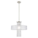 Livex Lighting - 41121-91 - One Light Pendant - Bella Vista - Brushed Nickel