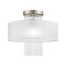 Livex Lighting - 41146-91 - One Light Ceiling Mount - Alexis - Brushed Nickel