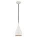 Livex Lighting - 41171-69 - One Light Mini Pendant - Metal Shade Mini Pendants - Shiny White