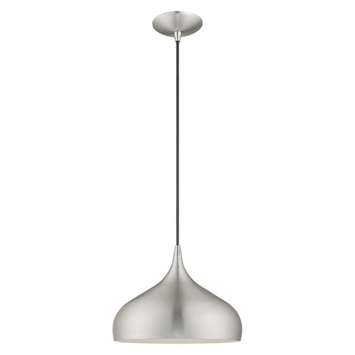 Livex Lighting - 41172-66 - One Light Mini Pendant - Metal Shade Mini Pendants - Brushed Aluminum