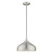 Livex Lighting - 41172-66 - One Light Mini Pendant - Metal Shade Mini Pendants - Brushed Aluminum
