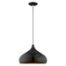 Livex Lighting - 41173-68 - One Light Mini Pendant - Metal Shade Mini Pendants - Shiny Black