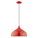 Livex Lighting - 41173-72 - One Light Mini Pendant - Metal Shade Mini Pendants - Shiny Red
