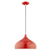 Livex Lighting - 41173-72 - One Light Mini Pendant - Metal Shade Mini Pendants - Shiny Red