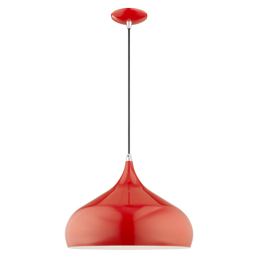 Livex Lighting - 41174-72 - One Light Mini Pendant - Metal Shade Mini Pendants - Shiny Red