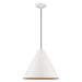 Livex Lighting - 41176-69 - One Light Mini Pendant - Metal Shade Mini Pendants - Shiny White
