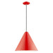 Livex Lighting - 41176-72 - One Light Mini Pendant - Metal Shade Mini Pendants - Shiny Red