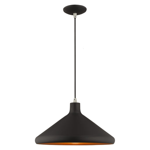 Livex Lighting - 41179-04 - One Light Mini Pendant - Metal Shade Mini Pendants - Black