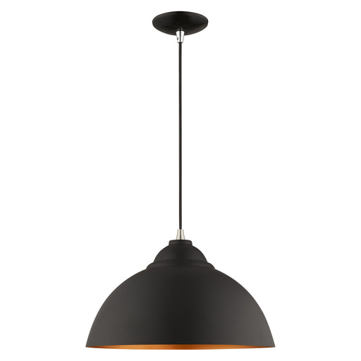 Livex Lighting - 41180-04 - One Light Mini Pendant - Metal Shade Mini Pendants - Black