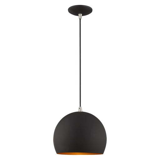 Livex Lighting - 41181-04 - One Light Mini Pendant - Metal Shade Mini Pendants - Black