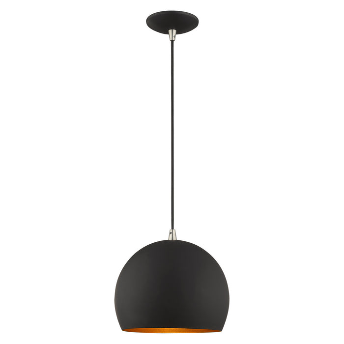 Livex Lighting - 41181-04 - One Light Mini Pendant - Metal Shade Mini Pendants - Black